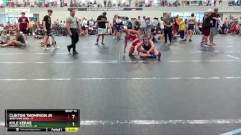 132 lbs Round 5 (6 Team) - Clinton Thompson JR, Quest For Gold vs Kyle Kerns, Finger Lakes Elite