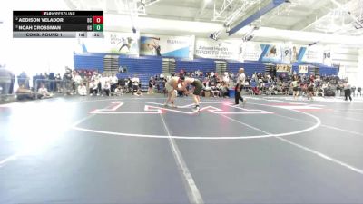 215 lbs Cons. Round 1 - Addison Velador, Dodge City vs Noah Crossman, Olathe South