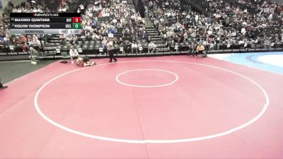 5A 132 lbs Semifinal - Kolvin Thompson, Box Elder vs Maximo Quintana, Roy