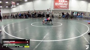 67 lbs Cons. Round 5 - Corbin Ballard, Haymarket Hurricanes Wrestling vs Conner Haynes, VB FIGHTHOUSE