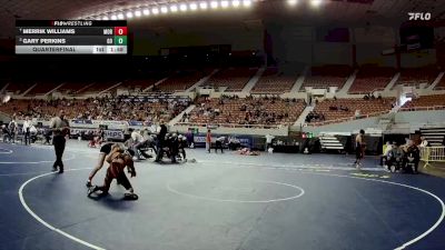 132-D4 Quarterfinal - Merrik Williams, Morenci High School vs Gary Perkins, Globe High School