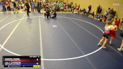 Round 2 - Aurora Priebe, MN Elite Wrestling Club vs Leila LeVesseur, JARO Wrestling Academy