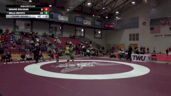 124 lbs Champ. Round 1 - Emarie Bolosan, William Jewell College vs Bella Devoto, Adams State