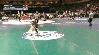 Girls 105 lbs Cons. Round 2 - Alexa Flores, Silver vs Kiera Soto, Miyamura