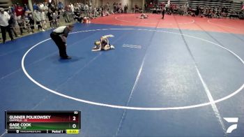 93 lbs Semis (4 Team) - Gunner Polikowsky, Chatfield vs Gage Cook, Hastings
