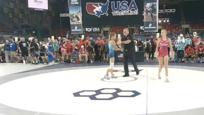 95 lbs Cons. Rd Of 16 - Ariel Humphreys, Missouri vs Cambria Leshko, Pennsylvania