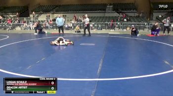 56 lbs Cons. Round 3 - Deacon Artist, Iowa vs Logan Schulz, Hammer Time Wrestling Academy