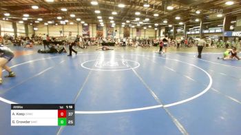 220 lbs Rr Rnd 2 - Abe Keep, Camp Reynolds Wrestling Club vs Garrett Crowder, 84 Athletes Black