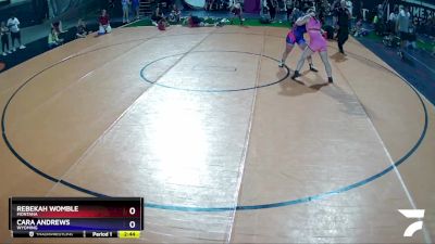 140 lbs Quarterfinal - Rebekah Womble, Montana vs Cara Andrews, Wyoming