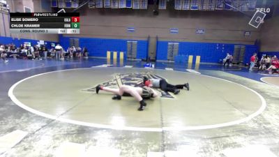 135lbs Cons. Round 2 - Elise Somero, Kalama (Girls) vs Chloe Kramer, Ferndale (Girls)