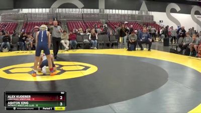 90 lbs Placement Matches (8 Team) - Ashton King, Patriots Wrestling Club vs Alex Kuderer, LAW/Crass Wrestling