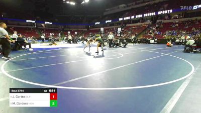 100 lbs Consi Of 8 #2 - Jaelle Cortez, Gilroy vs Monee Cordero, Highland (CS)