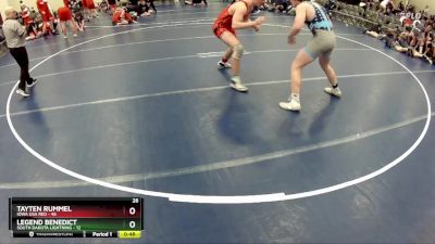 175 lbs Round 4 (6 Team) - Tayten Rummel, Iowa USA Red vs Legend Benedict, South Dakota Lightning