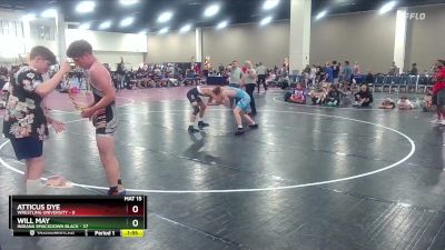 150 lbs Round 4 (10 Team) - Will May, Indiana Smackdown Black vs Atticus Dye, Wrestling University