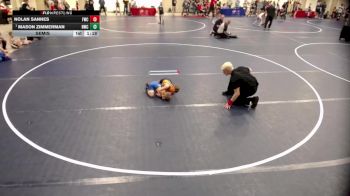 6U - B Semis - Mason Zimmerman, Hastings Wrestling Club vs Nolan Sannes, Farmington Wrestling Club