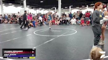 118 lbs Round 1 (6 Team) - Julianna Hernandez, U2 Upstate Uprising vs Emma Akacha, Misfits