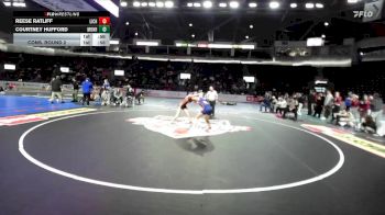 Girls 125 lbs Cons. Round 2 - Courtney Hufford, Monroe (Girls) vs Reese Ratliff, Life Christian Academy (Girls)