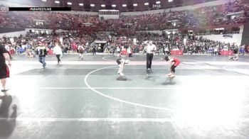 80 lbs Champ. Round 2 - Cole Train Vanderwerff, B.A.M Training Center vs Shaun Gilson, Slinger