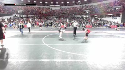 80 lbs Champ. Round 2 - Cole Train Vanderwerff, B.A.M Training Center vs Shaun Gilson, Slinger