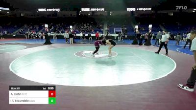 165 lbs Quarterfinal - Alareice Bohn, Platt Tech* vs Amada Moundele, Lowell