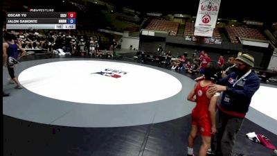 96 lbs Oscar Yu, SCVWA - Santa Clara Valley Wrestling Association vs Jalon Samonte, MDWA - Mount Diablo Wrestling Association