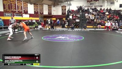 120 lbs Cons. Round 6 - Dom Munarretto, St Charles East vs Chazz Robinson, Homewood-Flossmoor