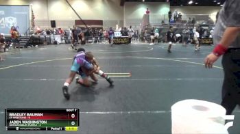 85 lbs Semis & 1st Wrestleback (8 Team) - Bradley Bauman, CP Wrestling vs Jaden Washington, Untouchables Purple