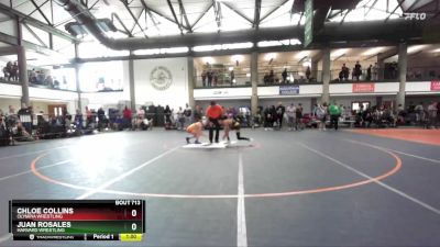 80-89 lbs Cons. Round 1 - Chloe Collins, Olympia Wrestling vs Juan Rosales, Harvard Wrestling