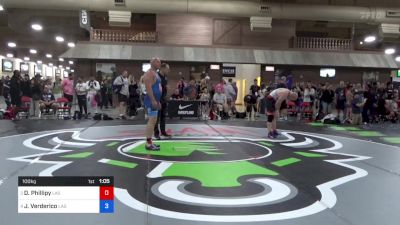 100 kg Cons Semis - Daren Phillipy, Las Vegas Wrestling Club vs James Verderico, Las Vegas Wrestling Club
