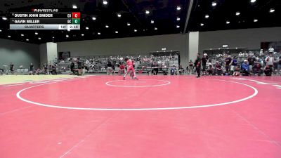 120 lbs Quarters - Dustin John Snider, CO vs Gavin Miller, OK