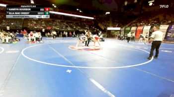 145 Class 2 lbs Quarterfinal - Kamryn Bourbon, Nixa vs Ella Mae Creedy, Central (St. Joseph)