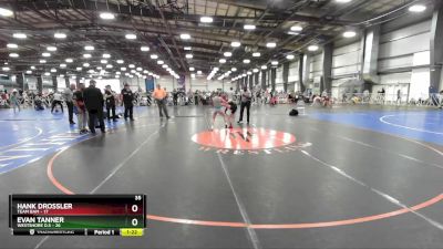 84 lbs Rd# 8- 12:30pm Saturday Final Pool - Evan Tanner, Westshore D.S vs Hank Drossler, Team BAM