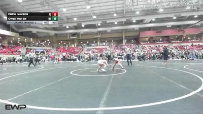 64 lbs Champ. Round 1 - Owen Meyer, Mile High vs Drew Lawson, Ponca City