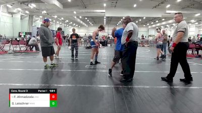 120 lbs Cons. Round 3 - Firdavs Ahmadzoda, Unattached vs George Leischner, Mayfield Mat Academy