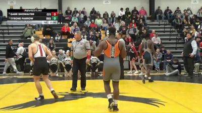 150 lbs Cons. Semi - Gabe Showalter, Cedar Falls vs Tyrone Parrow, Waterloo East