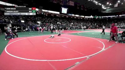 45 lbs Cons. Round 3 - JaNoah Lilley, MLW2 vs Odin Maas, RMW2