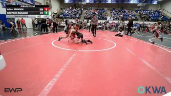 92-98 lbs Consolation - Noah Munden, IRONMEN Wrestling Club vs Brayden Barajas, Grove Takedown Club