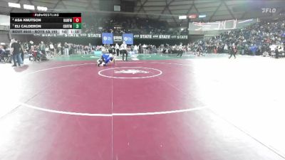 Boys 4A 190 lbs Quarterfinal - Eli Calderon, Curtis vs Asa Knutson, Hanford