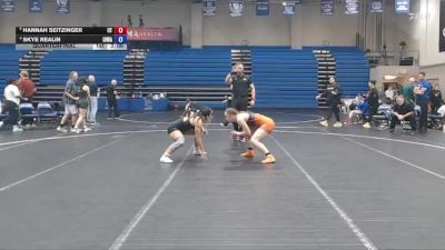 138 lbs Quarterfinal - Hannah Seitzinger, Indiana Tech vs Skye Realin, Iowa