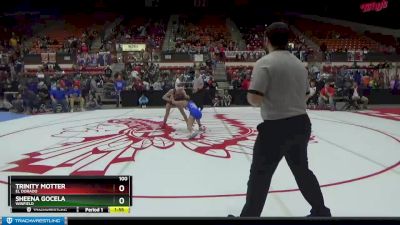 100 lbs Semifinal - Sheena Gocela, Winfield vs Trinity Motter, El Dorado