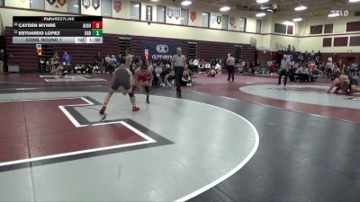 126 lbs Cons. Round 1 - Cayden Myhre, Algona vs Estuardo Lopez, Clarion-Goldfield-Dows
