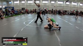 72 lbs Round 2 (6 Team) - Dawson Gallerani, NOS vs Mason Horner, Contenders WA Green