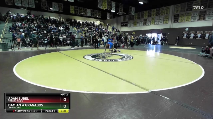 144 lbs Cons. Round 3 - Adam Subel, Torrey Pines vs Damian A Granados ...