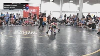 75 lbs Rr Rnd 3 - Giavanna Peoples, Lady Assassins - GK12E vs Juliana Matteo, Lady Warriors Wrestling Club - GK12E