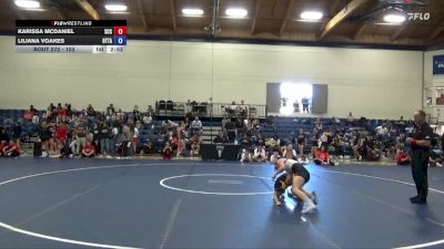 103 lbs Cons. Round 3 - Liliana Voakes, Ottawa University vs Karissa McDaniel, Sacramento City College