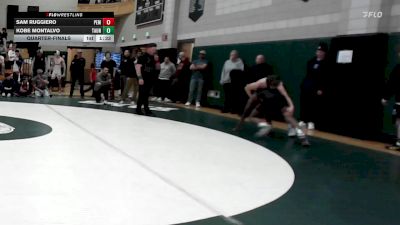 138 lbs Quarterfinal - Sam Ruggiero, Pembroke vs Kobe Montalvo, Taunton