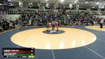 175 lbs Prelim - Carter Carillon, Flambeau vs Benjamin Siem, Spooner/Webster