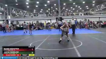 110 lbs Round 7 (8 Team) - Justin Wardlow, Dynasty Death Row vs Blake Hostetter, PA Alliance Blue