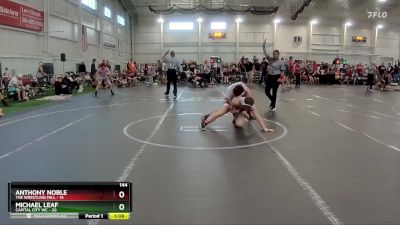 144 lbs Round 2 (6 Team) - Anthony Noble, The Wrestling Mill vs Michael Leaf, Capital City WC