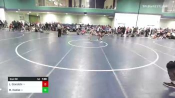 80 lbs Quarterfinal - Luca Giacobbi, PA vs Malec Ksebe, DE